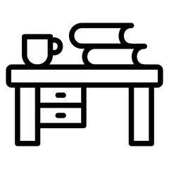 Study Table Icon Style