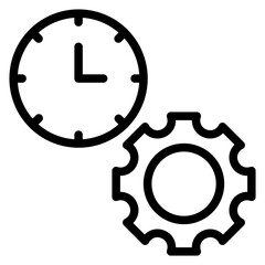 Time Management Icon Style