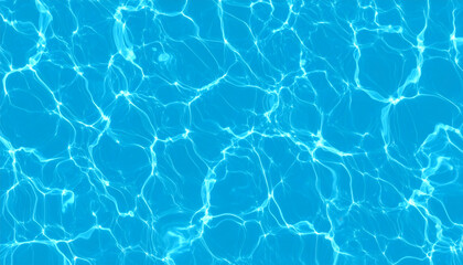3D Rendering of Water Caustics Texture Showing Realistic Water Surface Light Patterns and Reflections