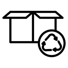 Package Recycle Icon Style