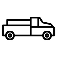 Pickup Truck Icon Style