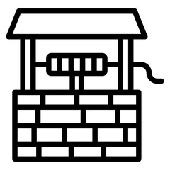 Water Well Icon Style