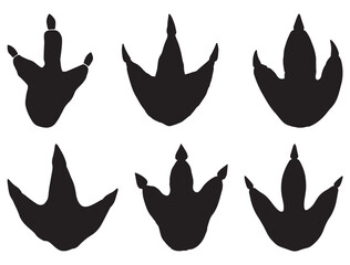 DINOSAUR FOOTPRINT SILHOUETTE © Muhammad