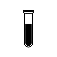 Test tube vector icon flat clean isolated look