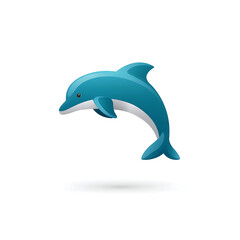 Obraz premium dolphin isolated on white