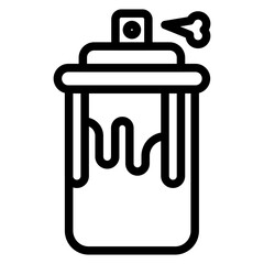 Spray Paint Icon Style
