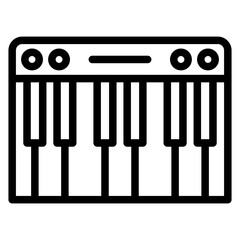 Piano keyboard Icon Style