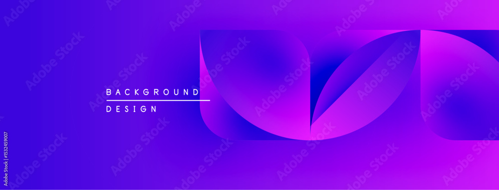 Poster abstract purple gradient waves create modern background. text reads background design. minimalist ae