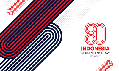 August 17th. Happy Independence Day of Indonesia Vector Illustration. Suitable for Template Poster Banner Design