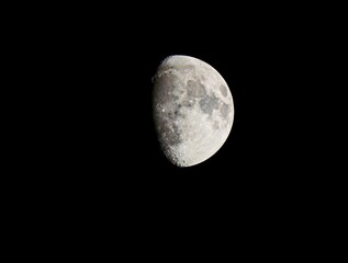 full moon over black