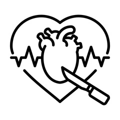 Cardiothoracic Surgeon  Heart and Lug Surgery Thoracic Specialist Medical Team Single icon