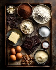 Baking Ingredients: Chocolate Cake Recipe