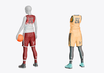 Female Basketball Kit Mockup