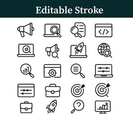 Modern flat design icon set multipurpose icons for websites and apps