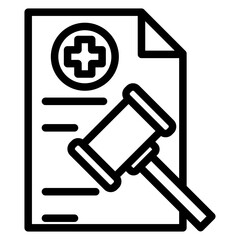 Vector Design Health Law Icon Style