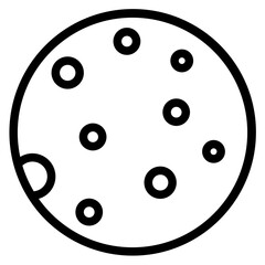 Vector Design Full Moon Icon Style