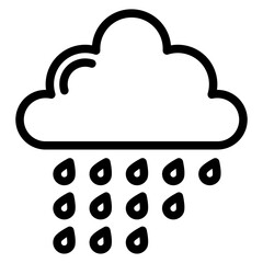 Vector Design Rainy Icon Style