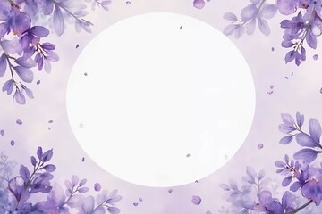 A wisteria-toned invitation background with falling soft petals effect. 