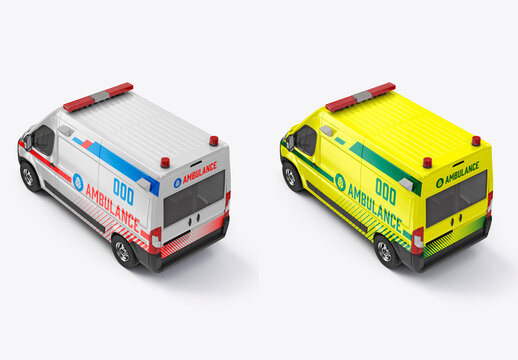 Van Ambulance Mockup