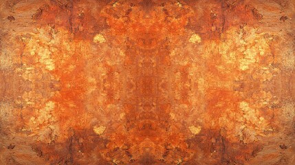 A symmetrical abstract background features textured orange and brown hues. Use it as a backdrop or add artistic flair to your design.