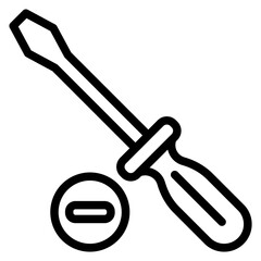 Vector Design Screwdriver Icon Style