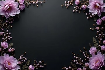 Elegant black-tie style invitation background. 