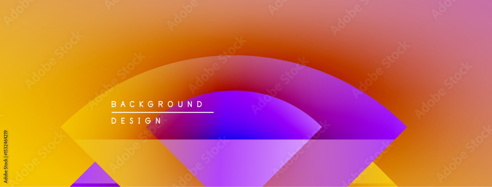 Poster Abstract gradient background. Vivid colors blend, creating dynamic visual effect. Text reads background design. Modern, simple composition.
