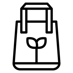 Vector Design Eco Bag Icon Style
