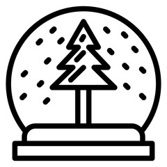 Vector Design Snow Globe Icon Style