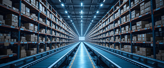 Efficient warehouse operations distribution center image industrial environment perspective logistics management