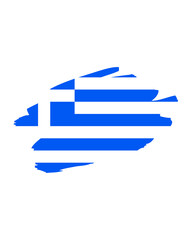Grunge Style Greek Flag A Distressed Design