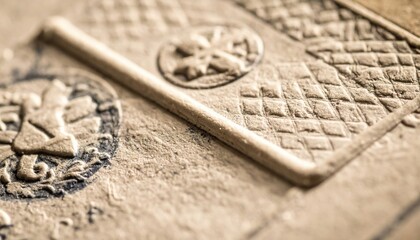 Naklejka premium Exploring unique details of historical artifacts sparks joy for every traveler.
