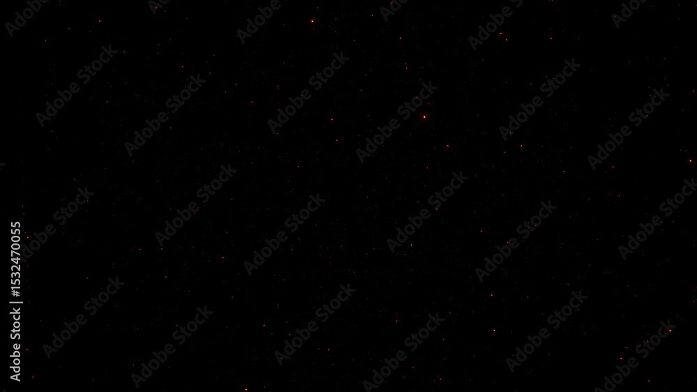 Wall mural loop glow gold stars particles animation space travel abstract on black background. space travel thr