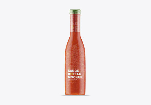 Sauce Bottle Mockup
