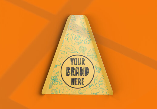 Pizza slice holder mockup