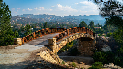 The World Peace Bridge on Mount Rubidoux, in Riverside, California