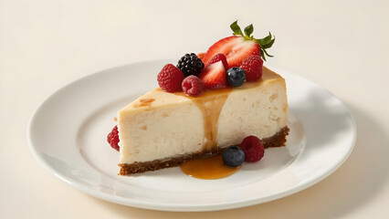 cheesecake with berries