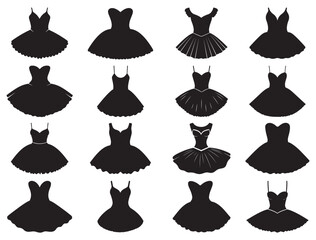 TUTU SILHOUETTE WHITE BACKGROUND