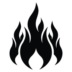 Fiery Flames Abstract Fire Design