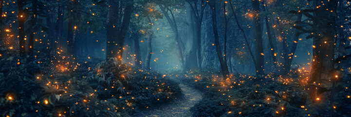 Banner tropical rainforest brimming greenery tangled vine, ancient.