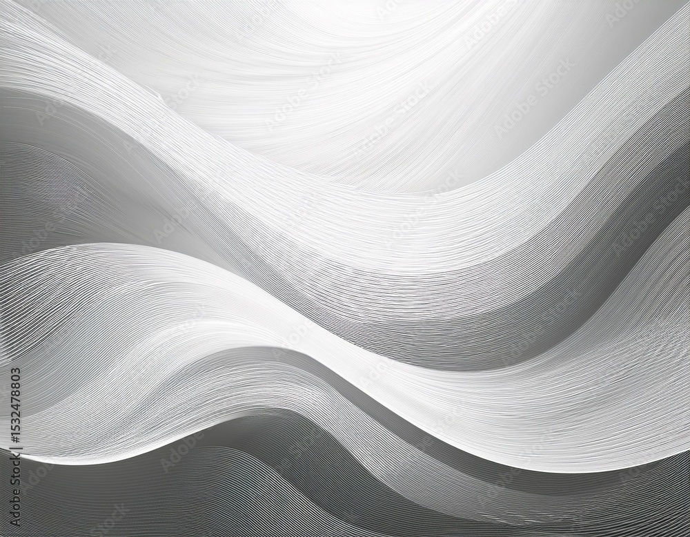 Poster white gray curve wave line abstract background