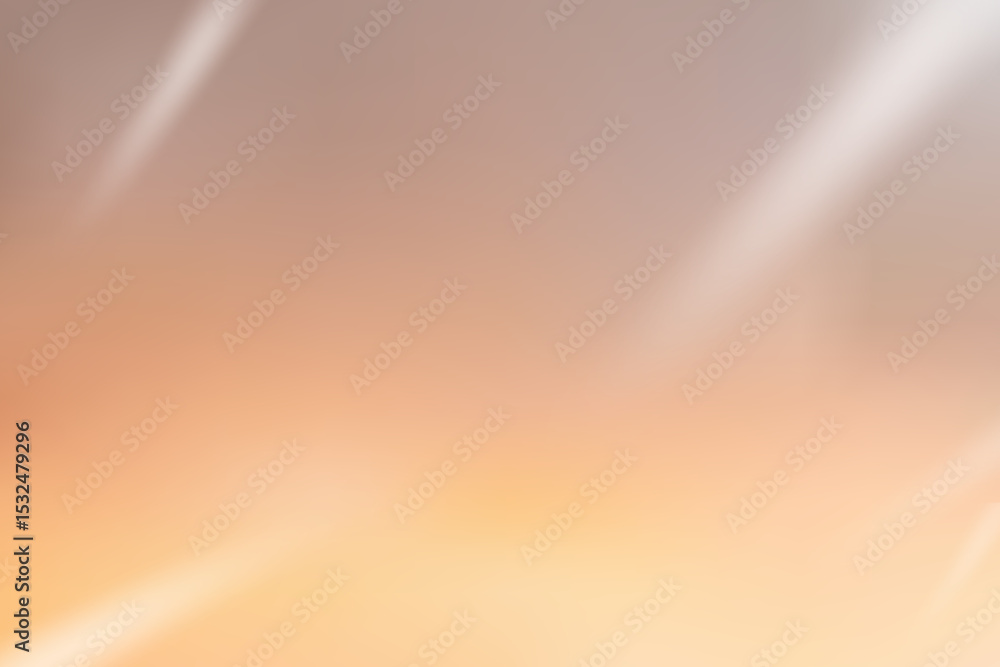 Poster abstract composition with warm colors and light rays background