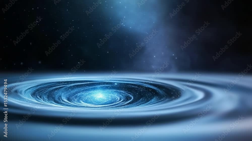 Poster Celestial Swirl: A swirling cosmic entity captures the essence of a deep space phenomenon, showcasing its intricate, spiraling patterns with luminous stars.