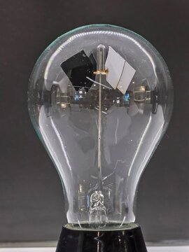 Vintage Crookes radiometer light bulb with spinning vanes