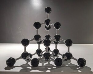 Molecular model of a diamond lattice structure