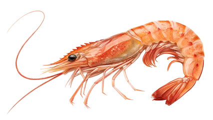 shrimp isolated on transparent background