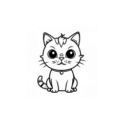 Obraz premium 目が大きなかわいい子猫｜Big-Eyed Cute Kitten