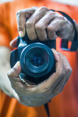 photographer in action