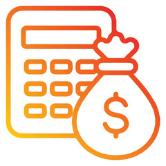 Money Management Icon – Budget Control and Financial Report Vector EPS 10