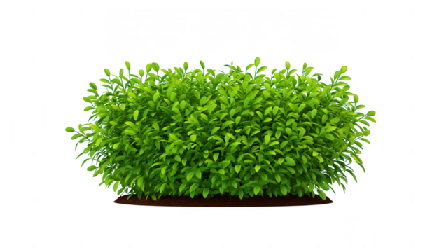 Lush Green Bush A Vibrant Shrubbery with Healthy Foliage and Organic Texture